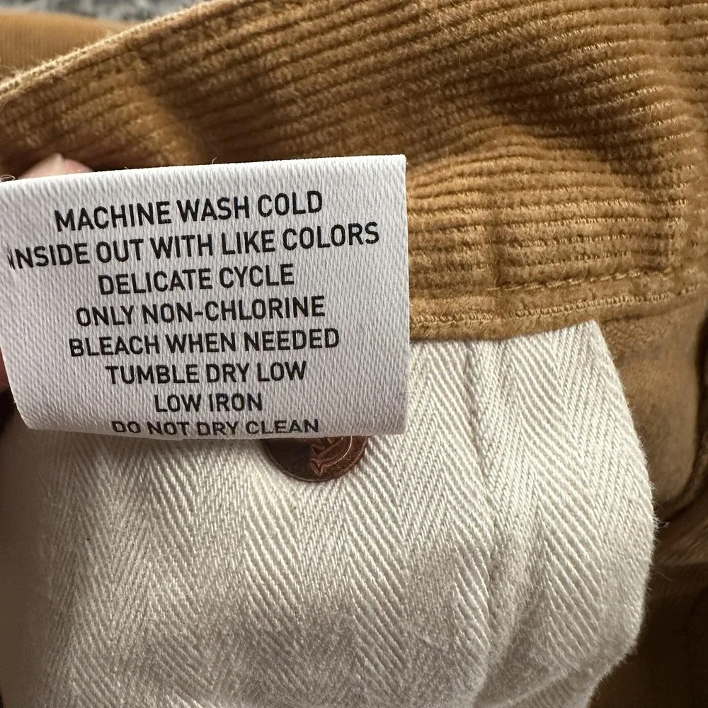 Todd Snyder Corduroy 5 Pocket Chino Pants Mens 34x32 Brown Relaxed Straight Leg